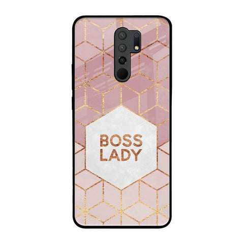 Boss Lady Redmi 9 prime Glass Back Cover Online