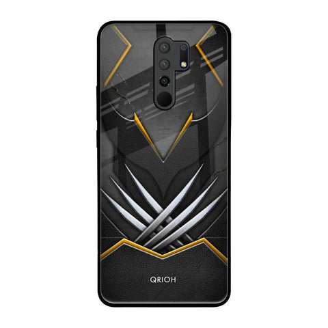 Black Warrior Redmi 9 prime Glass Back Cover Online