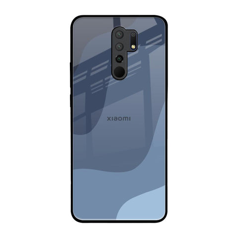 Navy Blue Ombre Redmi 9 prime Glass Back Cover Online