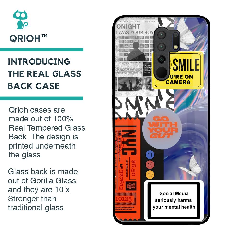 Smile for Camera Glass Case for Redmi 9 prime