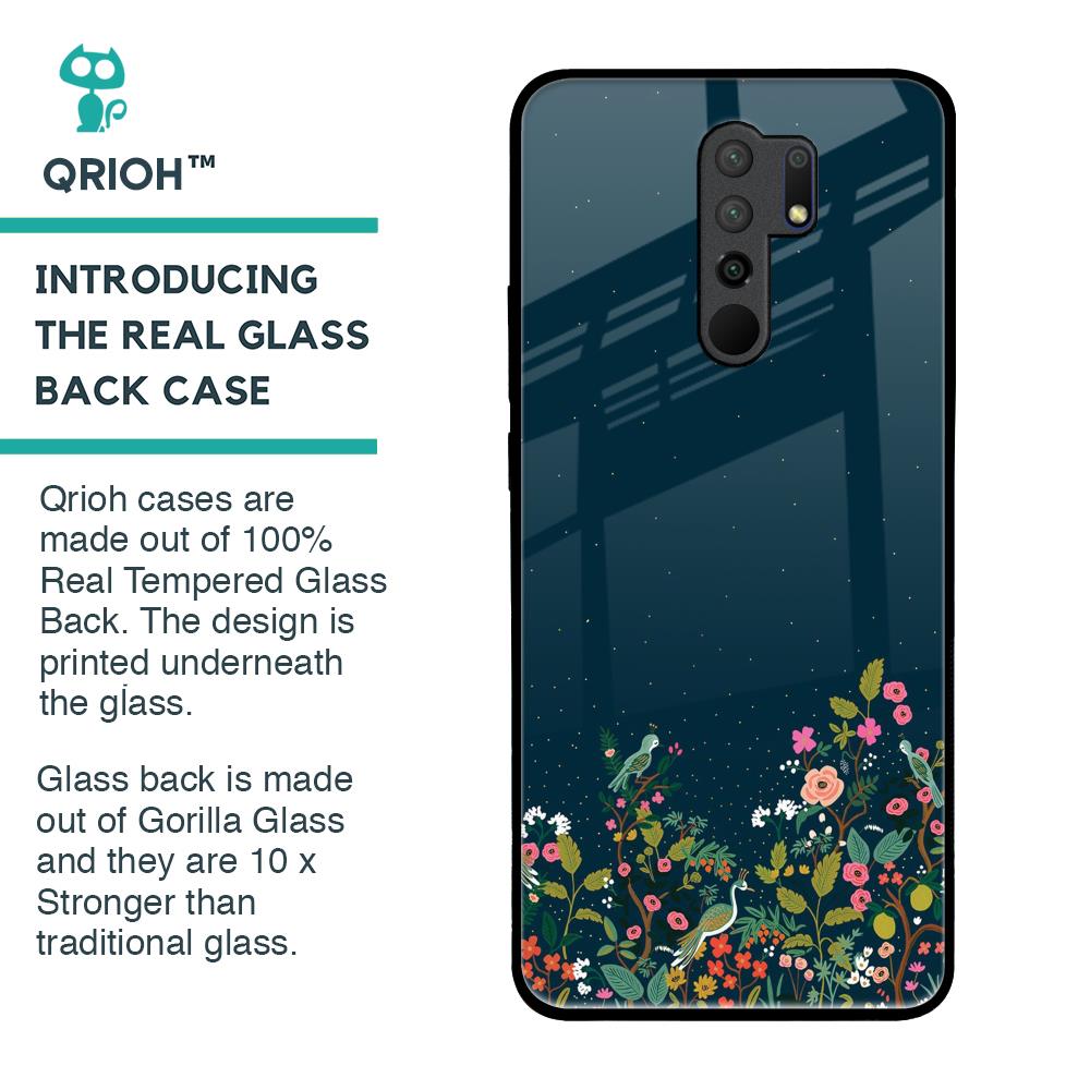 Small Garden Glass Case For Redmi 9 prime