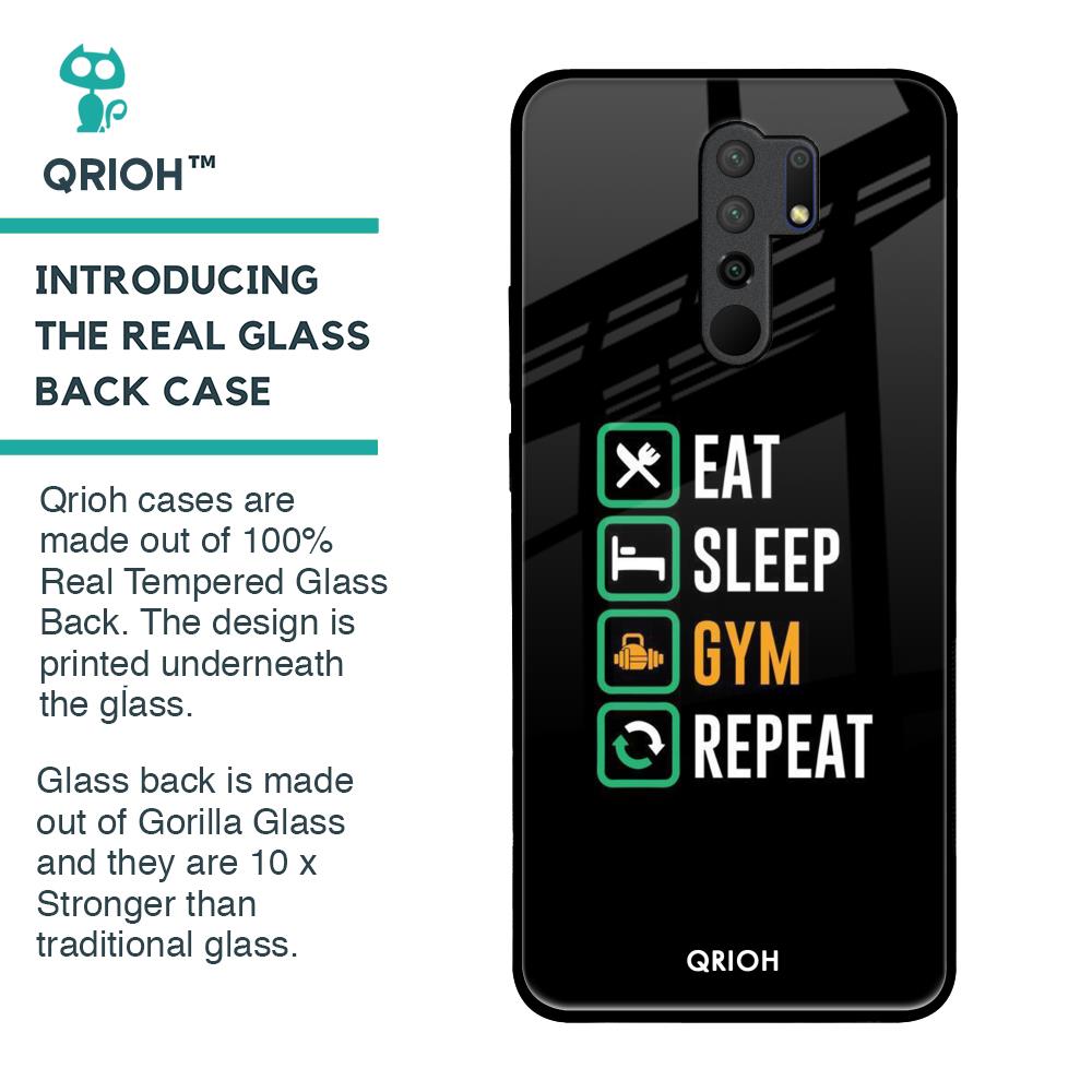Daily Routine Glass Case for Redmi 9 prime