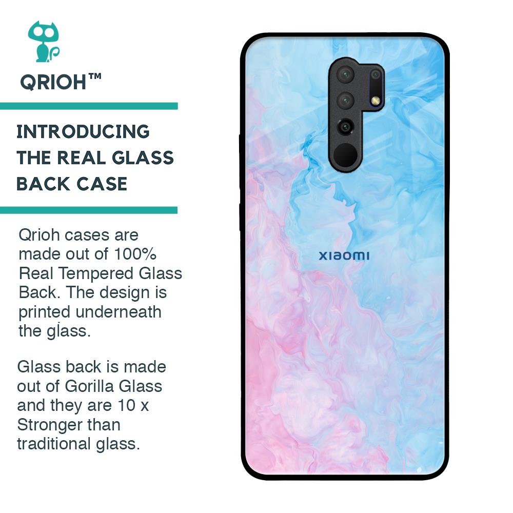 Mixed Watercolor Glass Case for Redmi 9 prime