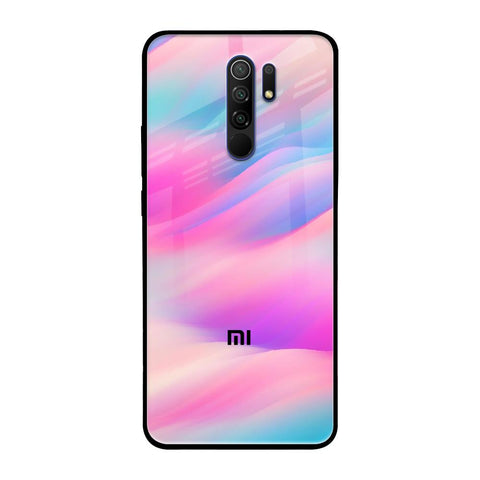 Colorful Waves Redmi 9 Prime Glass Cases & Covers Online