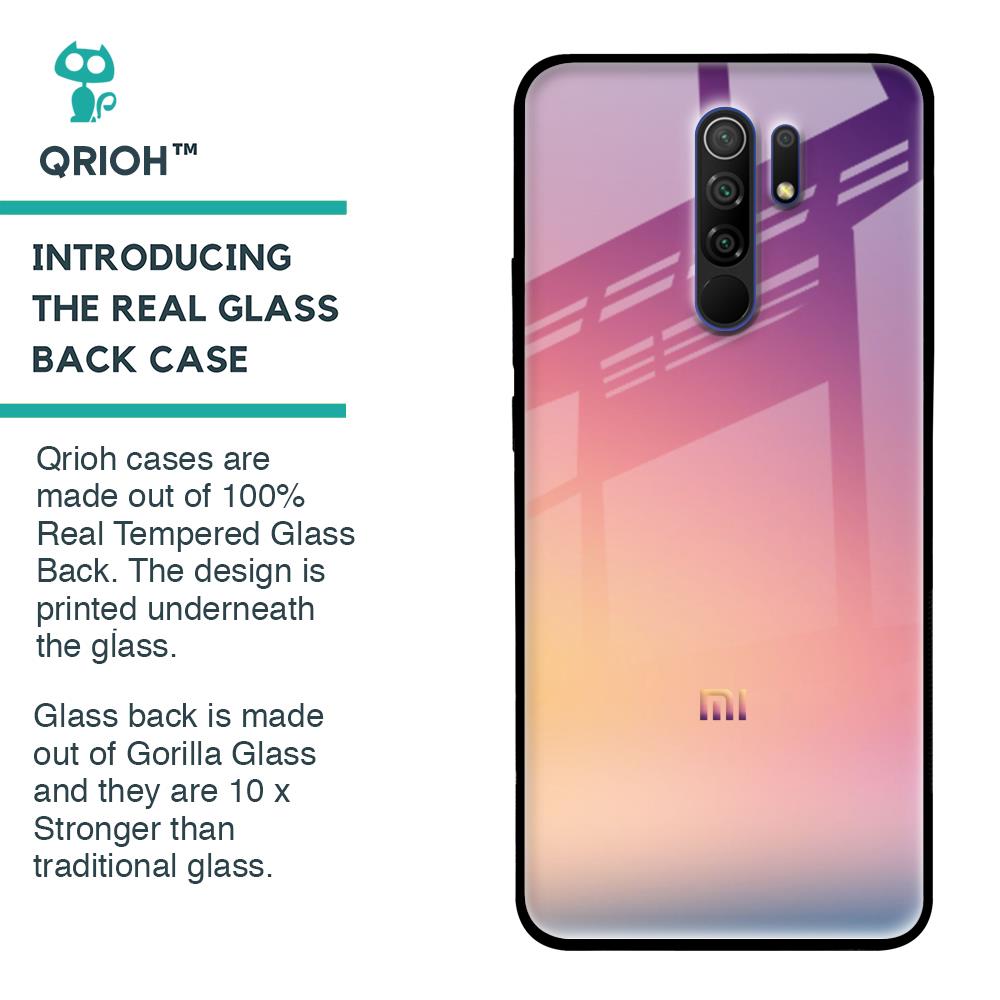 Lavender Purple Glass case for Redmi 9 Prime