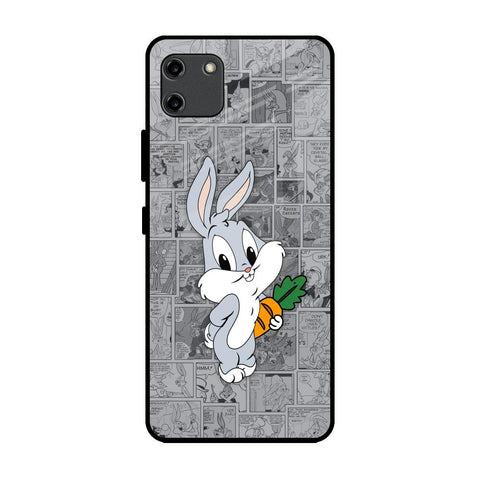 Cute Baby Bunny Realme C11 Glass Back Cover Online