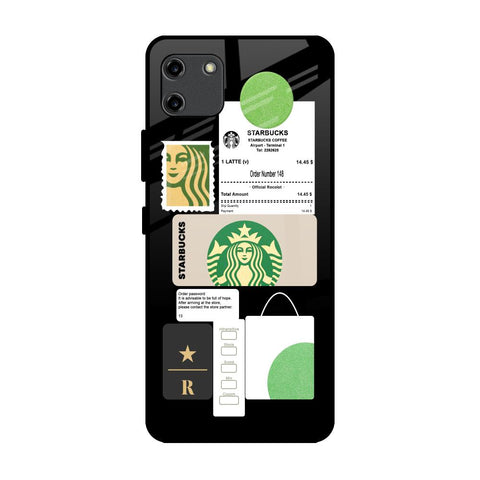 Coffee Latte Realme C11 Glass Back Cover Online