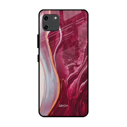 Crimson Ruby Realme C11 Glass Back Cover Online