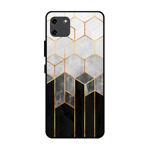 Tricolor Pattern Realme C11 Glass Back Cover Online