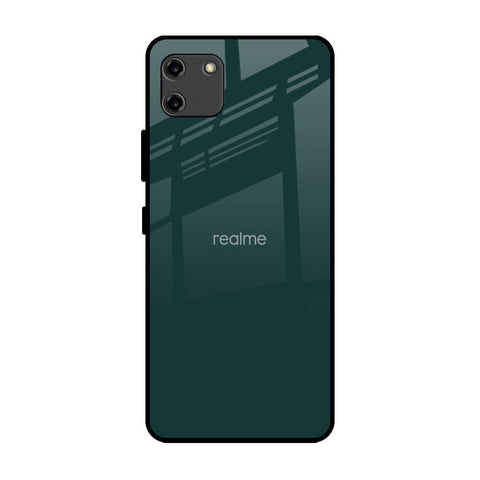 Olive Realme C11 Glass Back Cover Online