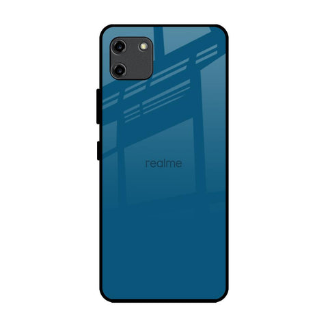 Cobalt Blue Realme C11 Glass Back Cover Online