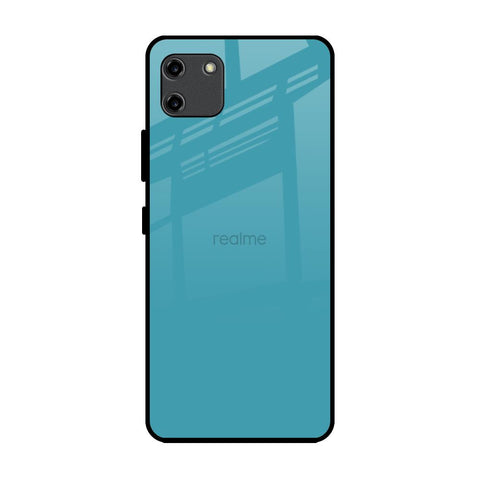 Oceanic Turquiose Realme C11 Glass Back Cover Online