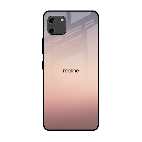 Golden Mauve Realme C11 Glass Back Cover Online