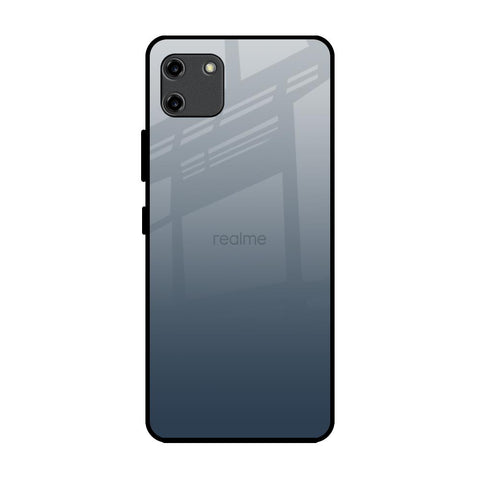 Smokey Grey Color Realme C11 Glass Back Cover Online