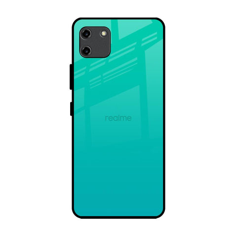 Cuba Blue Realme C11 Glass Back Cover Online