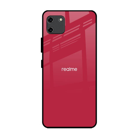 Solo Maroon Realme C11 Glass Back Cover Online