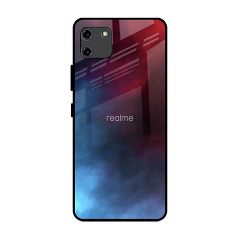 Smokey Watercolor Realme C11 Glass Back Cover Online