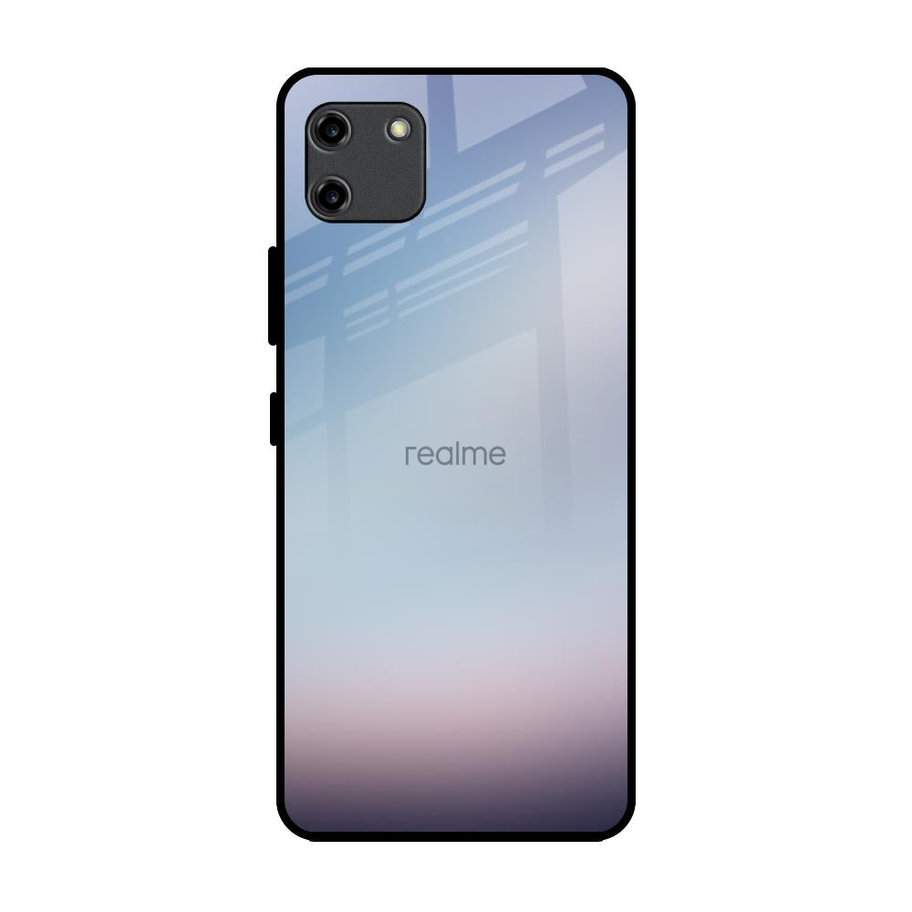 Light Sky Texture Realme C11 Glass Back Cover Online