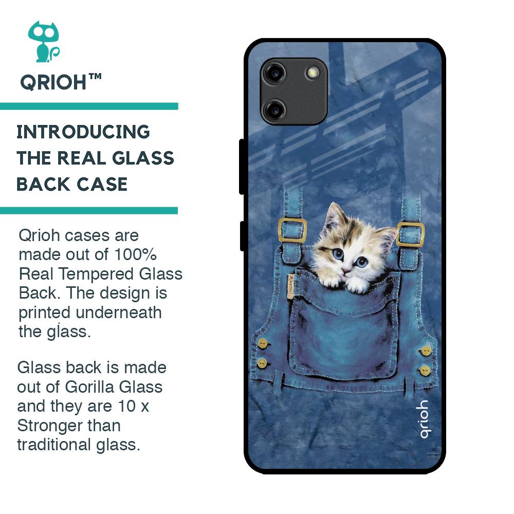 Kitty In Pocket Glass Case For Realme C11