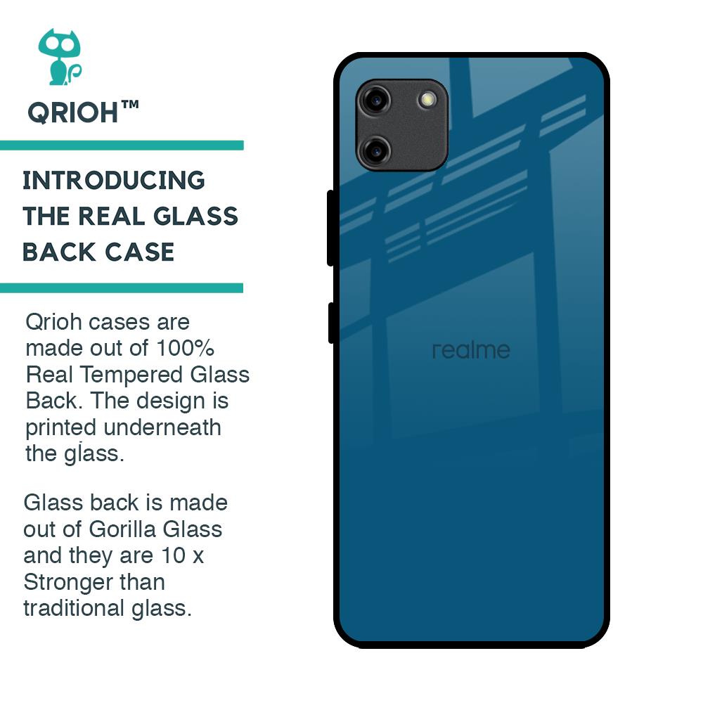 Cobalt Blue Glass Case for Realme C11