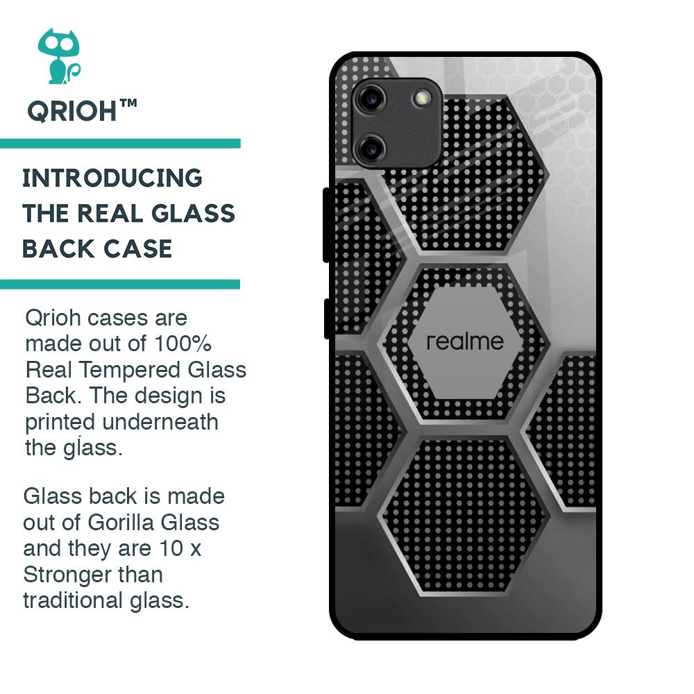 Hexagon Style Glass Case For Realme C11