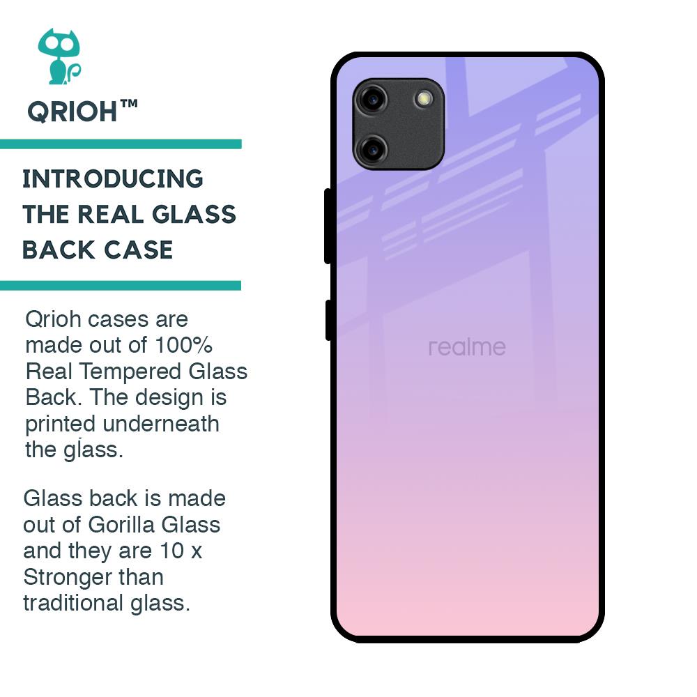 Lavender Gradient Glass Case for Realme C11