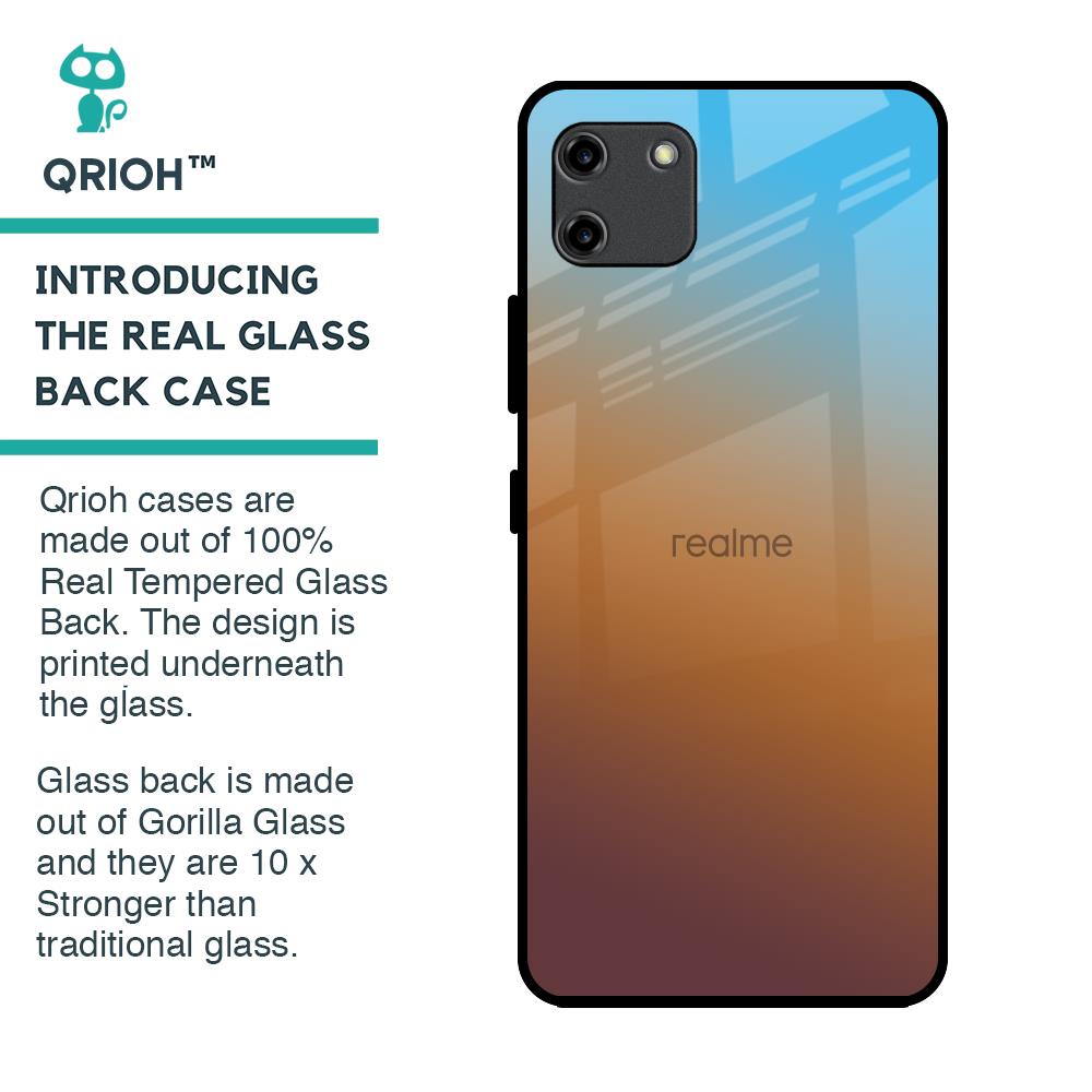 Rich Brown Glass Case for Realme C11