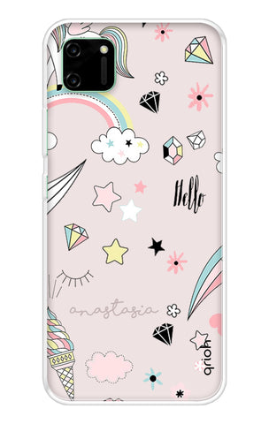 Unicorn Doodle Realme C11 Back Cover