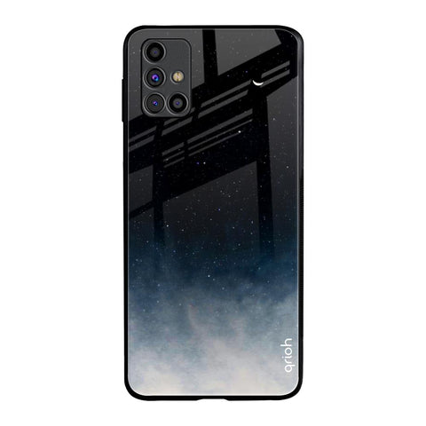 Black Aura Samsung Galaxy M31s Glass Back Cover Online