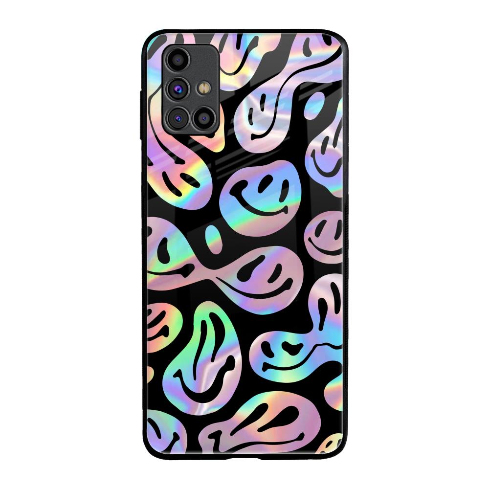 Acid Smile Samsung Galaxy M31s Glass Back Cover Online