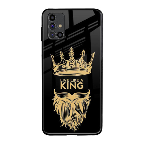 King Life Samsung Galaxy M31s Glass Back Cover Online
