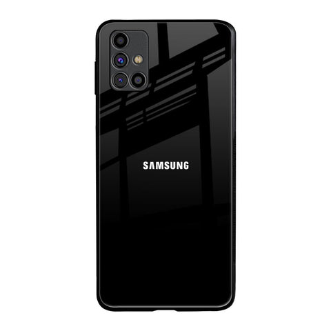 Jet Black Samsung Galaxy M31s Glass Back Cover Online