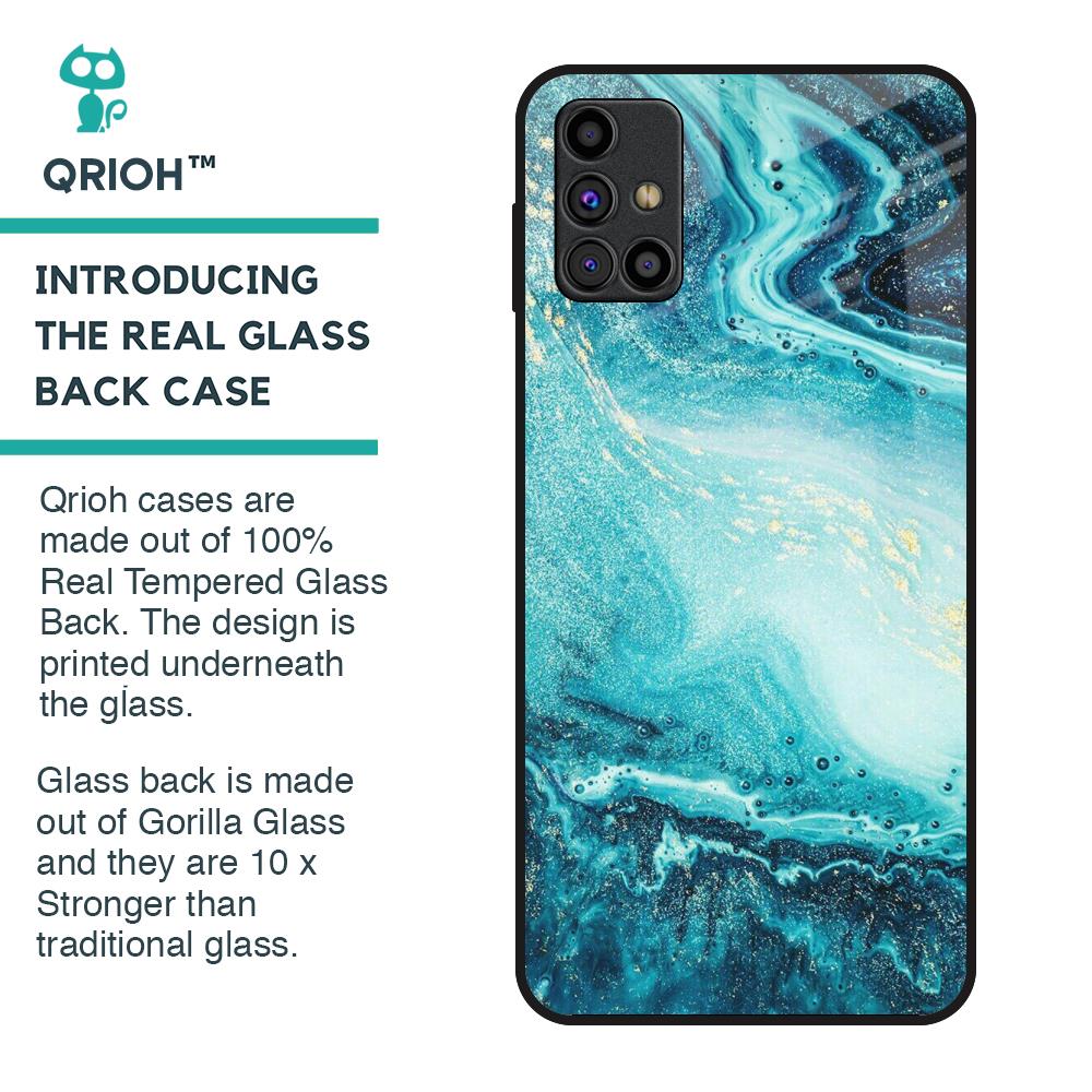 Sea Water Glass Case for Samsung Galaxy M31s