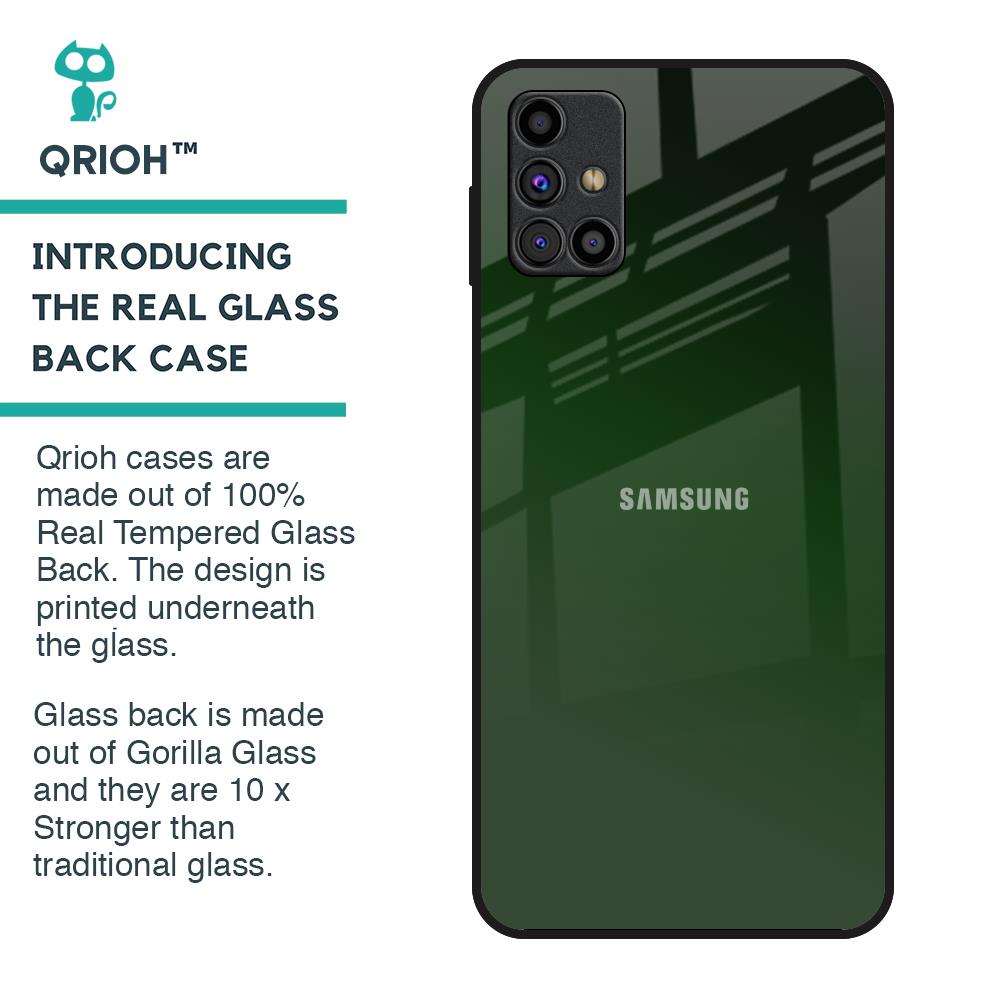 Deep Forest Glass Case for Samsung Galaxy M31s