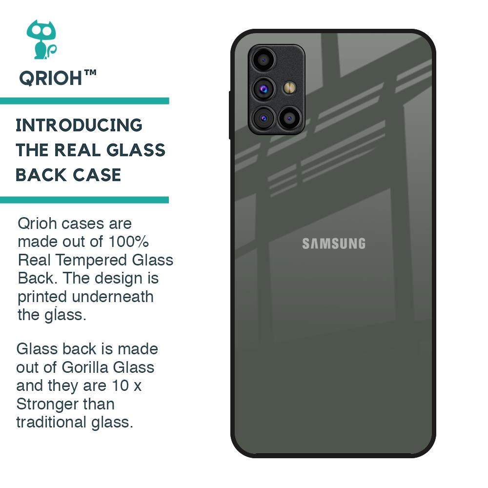 Charcoal Glass Case for Samsung Galaxy M31s