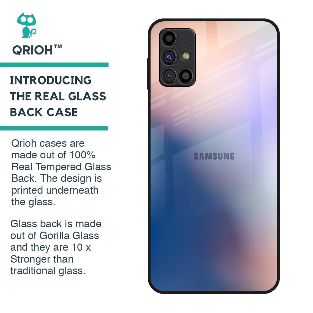 Blue Mauve Gradient Glass Case for Samsung Galaxy M31s