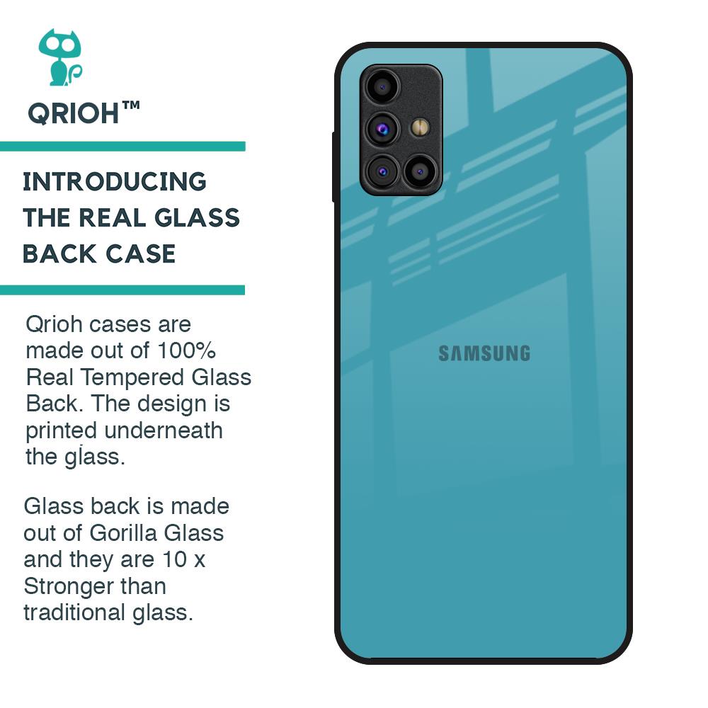 Oceanic Turquiose Glass Case for Samsung Galaxy M31s
