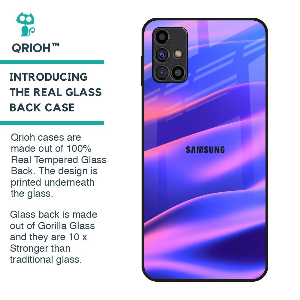 Colorful Dunes Glass Case for Samsung Galaxy M31s