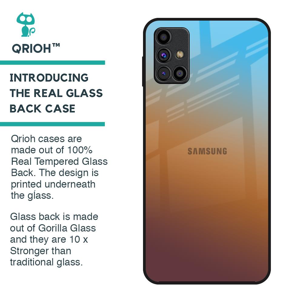 Rich Brown Glass Case for Samsung Galaxy M31s