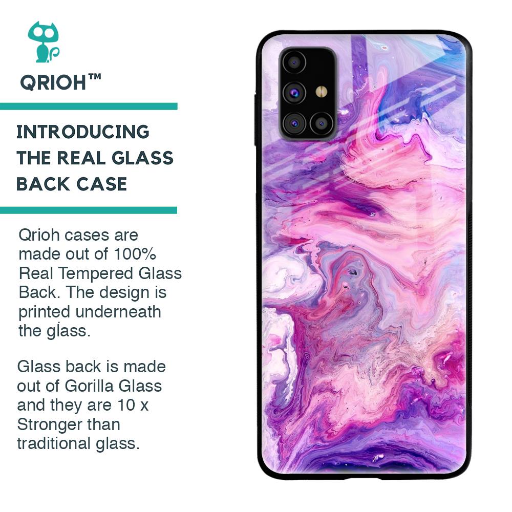 Cosmic Galaxy Glass Case for Samsung Galaxy M31s