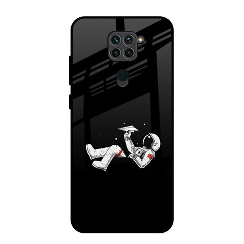 Space Traveller Redmi Note 9 Glass Back Cover Online