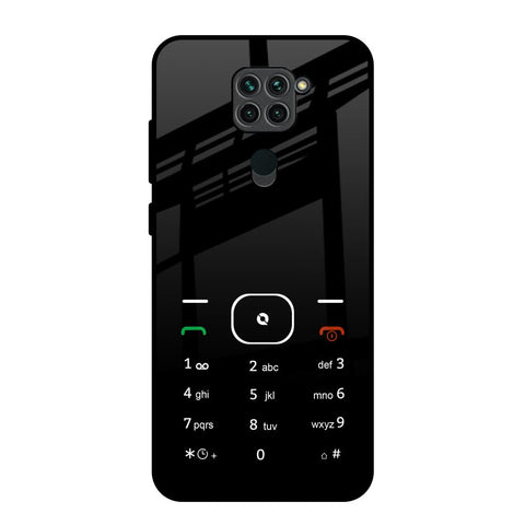 Classic Keypad Pattern Redmi Note 9 Glass Back Cover Online