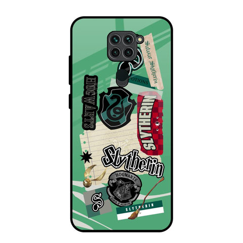Slytherin Redmi Note 9 Glass Back Cover Online