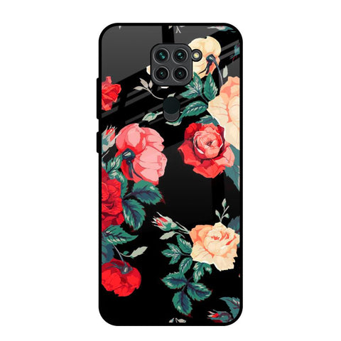 Floral Bunch Redmi Note 9 Glass Back Cover Online