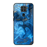 Gold Sprinkle Redmi Note 9 Glass Back Cover Online