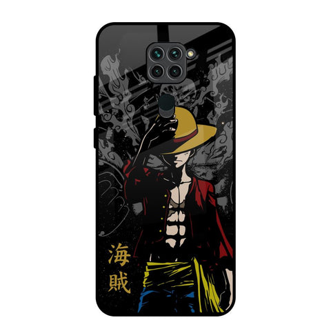 Dark Luffy Redmi Note 9 Glass Back Cover Online