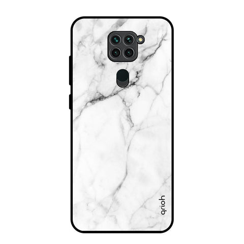 Modern White Marble Redmi Note 9 Glass Back Cover Online