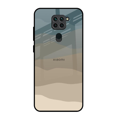 Abstract Mountain Pattern Redmi Note 9 Glass Back Cover Online