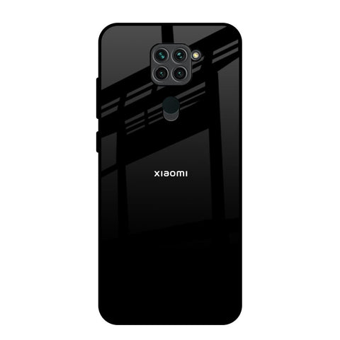 Jet Black Redmi Note 9 Glass Back Cover Online