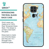 Travel Map Glass Case for Redmi Note 9